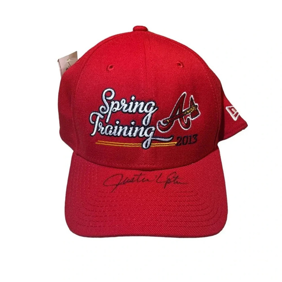 NWT Atlanta Braves Spring Training 2013 Justin Upton Autographed Hat - Picture 2 of 9